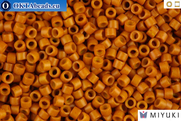Пример окрашенного цвета: MIYUKI Beads Delica Dyed Opaque Pumpkin 11/0 (DB653)