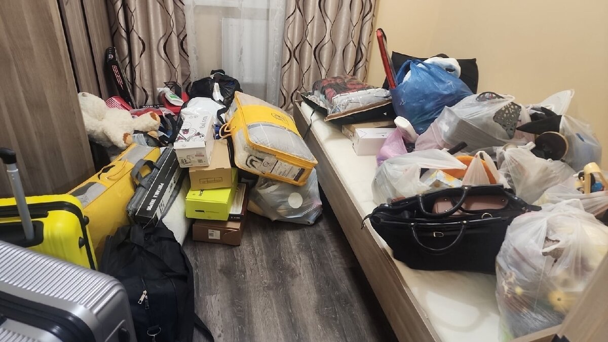 На этом фото все вещи (без мебели), которые она перевозила