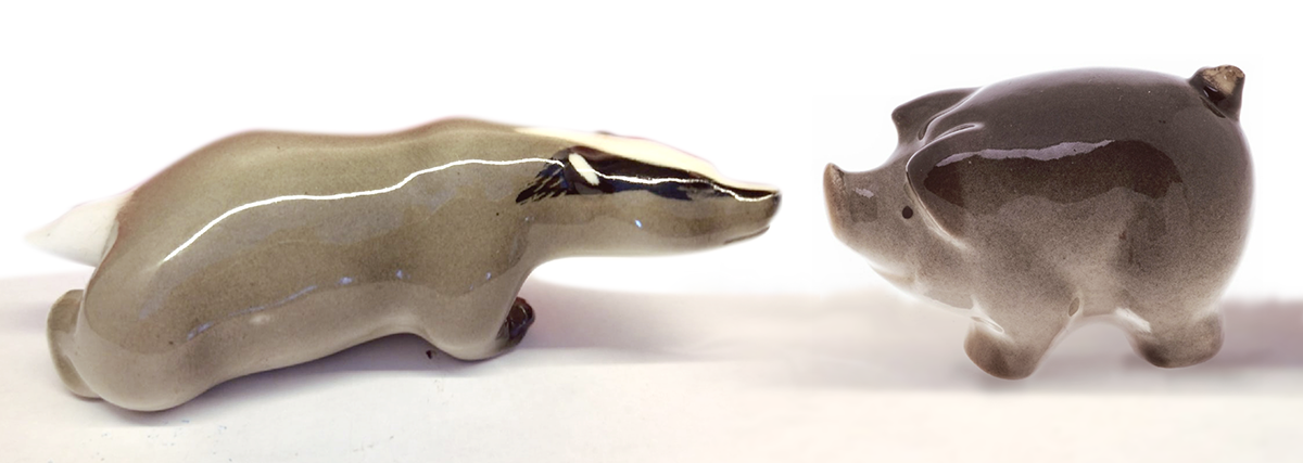 Барсук и поросенок. Подарила свекровь. Помогла, так сказать, с внутренним миром