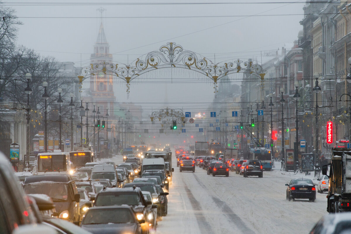 снег в санкт петербурге сегодня