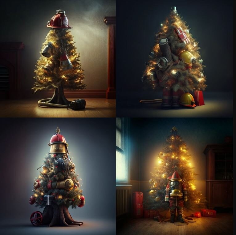 Ёлка для пожарного