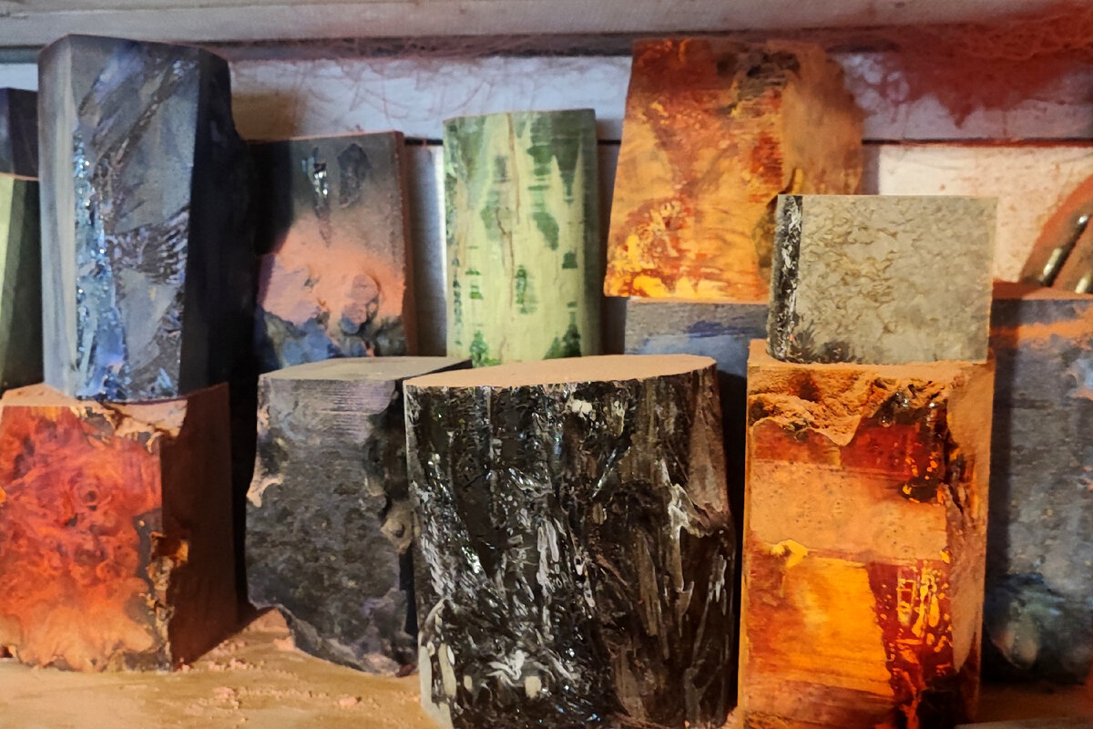 Стабилизированная древесина может быть разных цветов