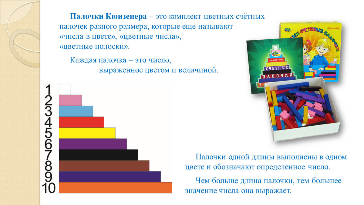 Цветные счетные палочки Кюизенера. Почему так популярны в детских садах ...