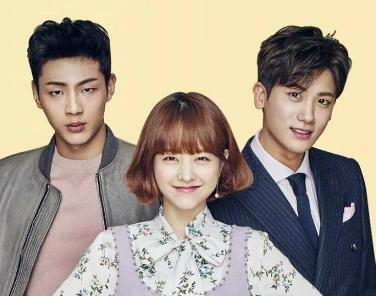 Герои любовного треугольника: Гук-ду, Бон-су и Мин-хек (слева направо)