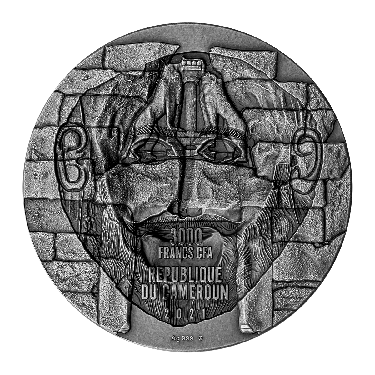 Аверс монеты «Маска Агамемнона»