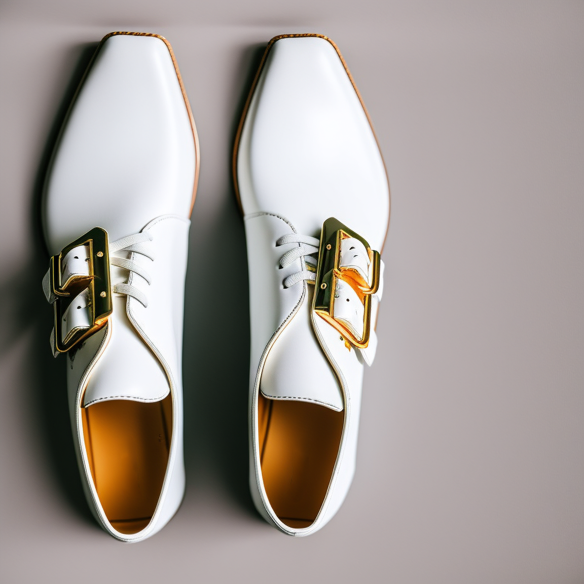 туфли с золотой застежкой