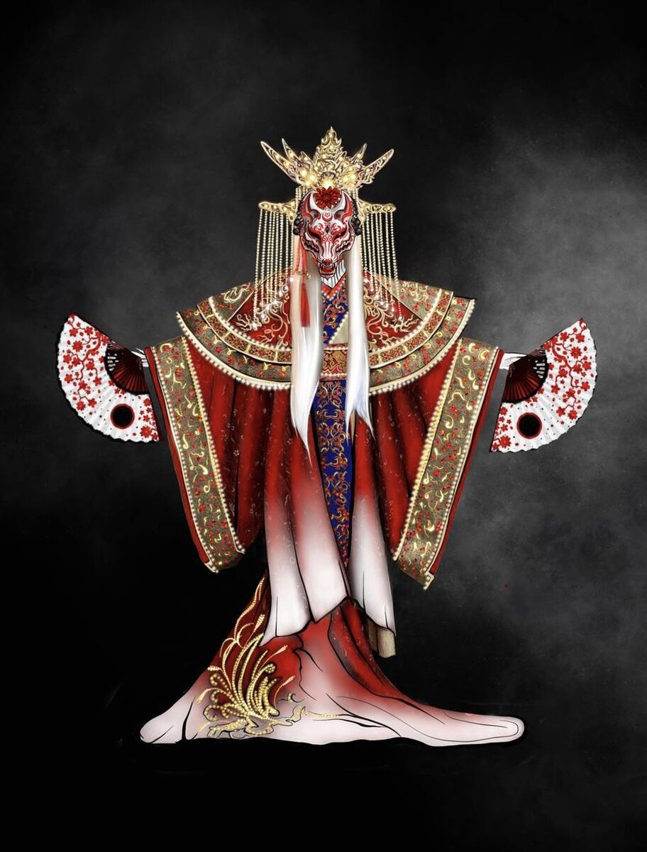     Так будет выглядеть Горностай - одна из самых роскошных масок проекта. Фото: НТВ.