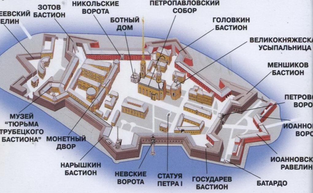Определить крепость. Равелин Петропавловской крепости. Схема Петропавловской крепости в Санкт-Петербурге. Бастионы Петропавловской крепости схема. Равелины Петропавловской крепости схема