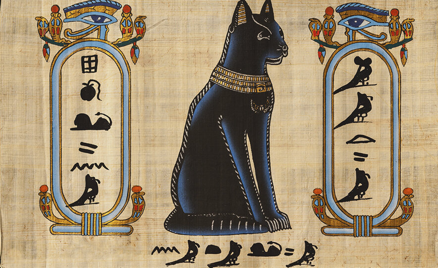 Кошки служили полезной цели в древнеегипетских домах и в конечном итоге ассоциировались с божествами.