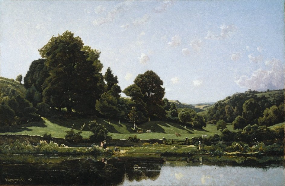 Анри Жозеф Арпиньи. «Луг в Бурбонэ. Утро»,1876