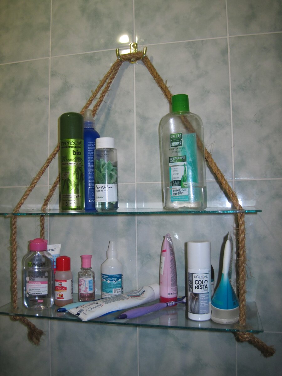 Полка из стекла своими руками