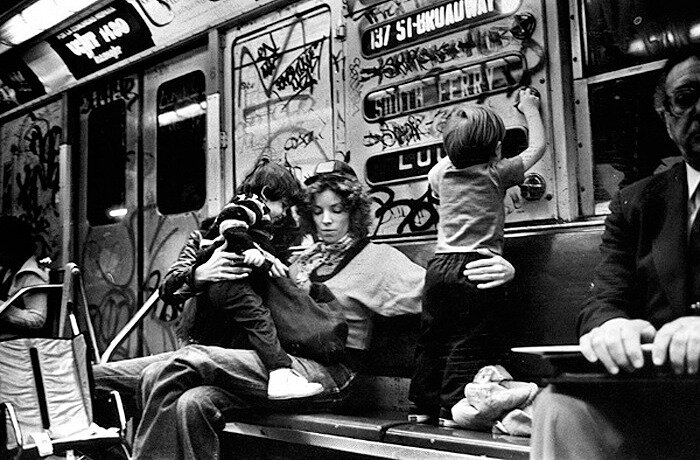 Метро Нью-Йорка в 1980-х.
