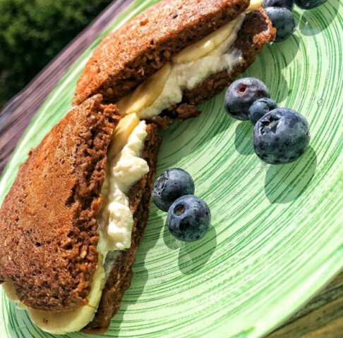 Шоколадно-банановый овсяноблин Очень вкусно!

