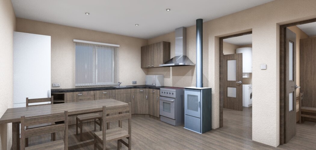 Кухня, столовая