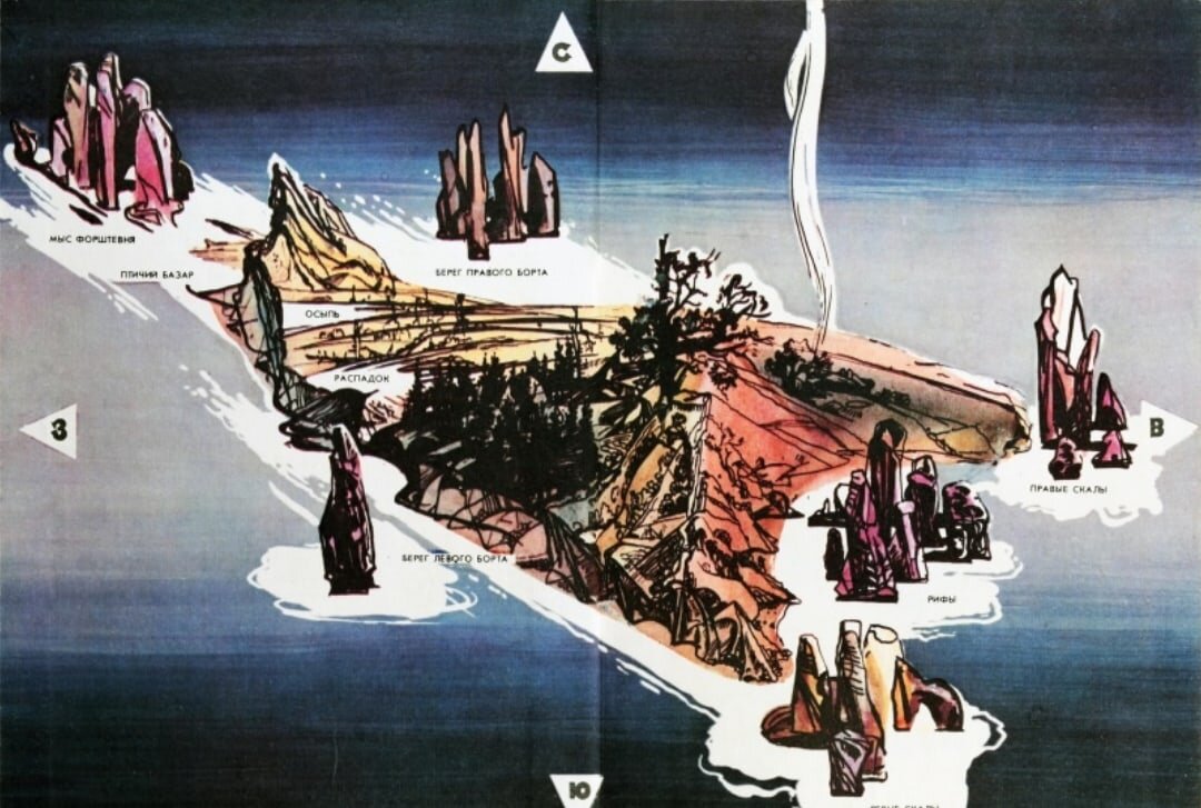 карта острова