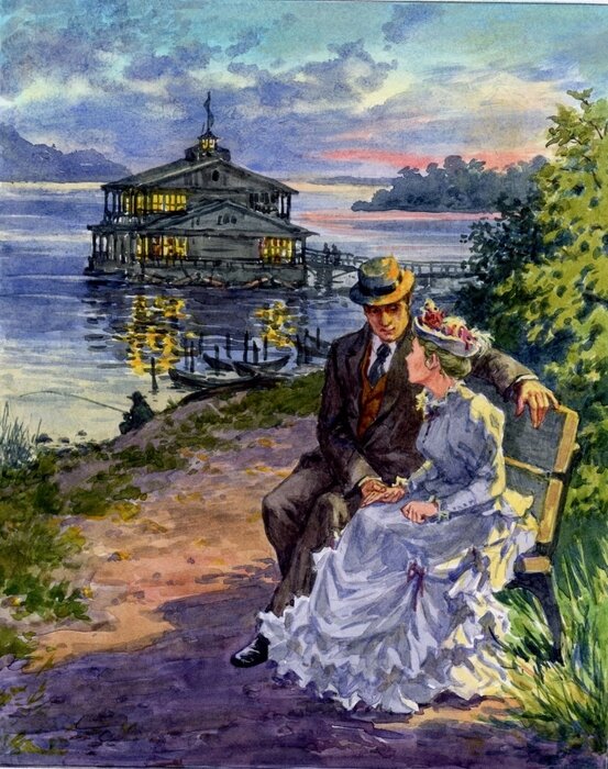 Влюбленная парочка в городе Сочи. Фото взято из сервиса ЯндексКартинки