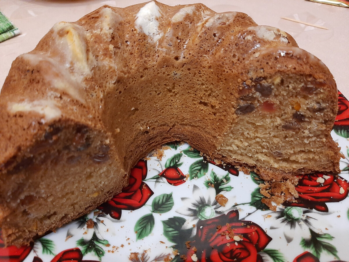 Домашний кекс с цукатами к чаю