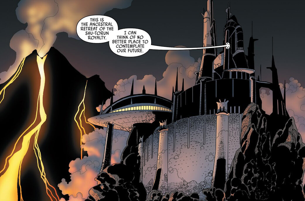 Фрагмент комикса Darth Vader №17 (изд-во Marvel), илл. Сальвадор Ларрока