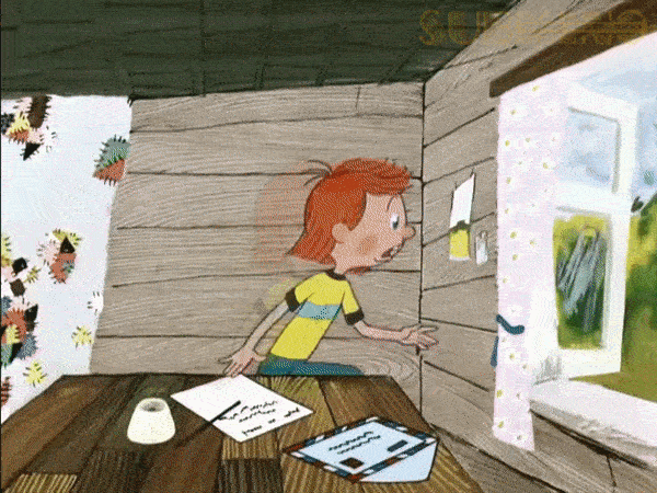 Как поддержка Дзена переписывается со мной. Сцена из мультфильма Трое из Простоквашино (1978), Союзмультфильм