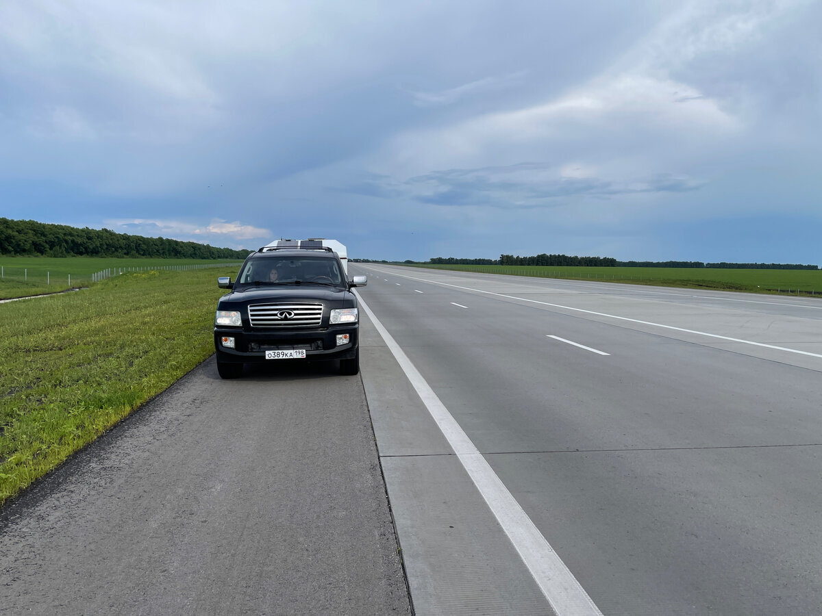 Люфт ступицы заметил неподалеку от маленького городка Борисоглебск