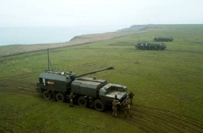 130-мм самоходный береговой артиллерийский комплекс А-222 "Берег"