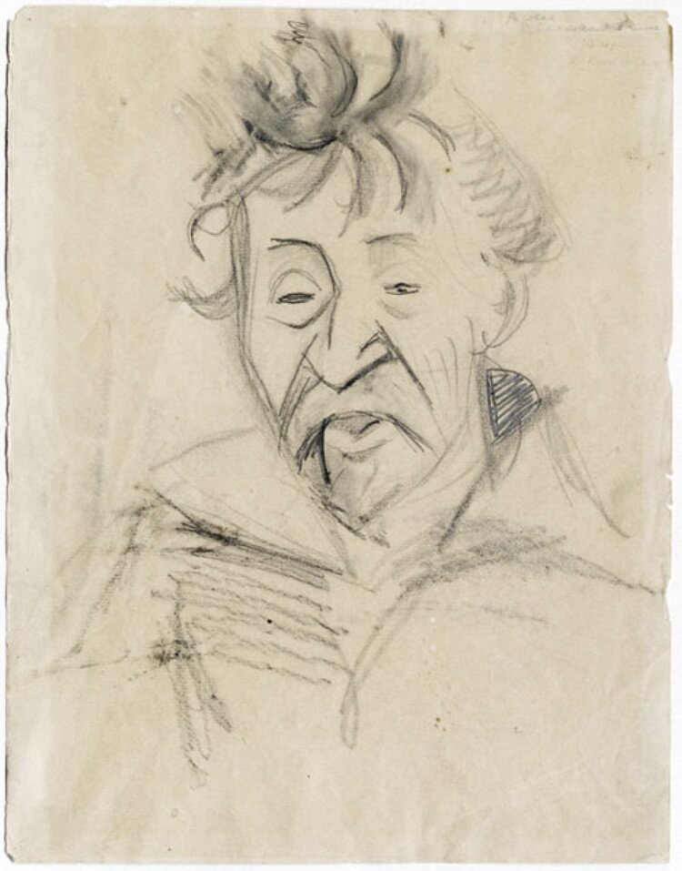 В.В. Маяковский: И. Е. Репин, скетч