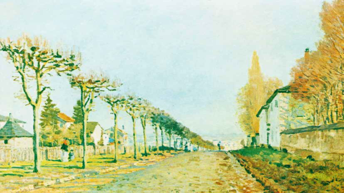 «Дорога на Севр»,   Альфред Сислей, музей де'Орсе (Париж)