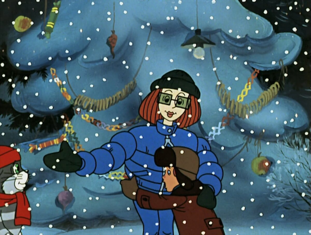 Зима в Простоквашино: «До чего техника дошла! Это не техника дошла, а я сама к вам дошла, на лыжах»