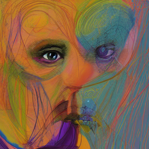 Нейросеть в виде человека не хочет выполнять вычесления, арт