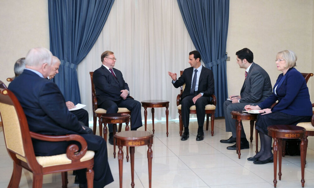 Фото: Ippo.ruДамаск, 2014 год. Встреча с президентом Сирии Башаром Асадом
