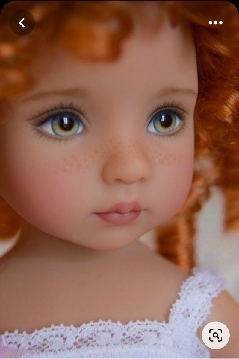 Эталон росписи куклы Little Darling, художник Lana Dobbs. Фото из сети.