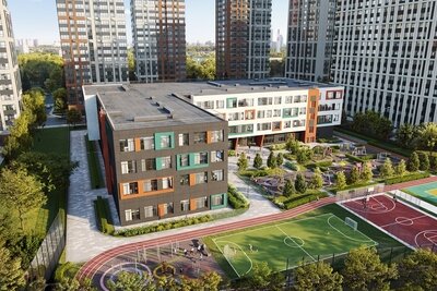    Проект школы на 800 мест на территории промзоны «Октябрьское поле» ©сайт комплекса градостроительной политики и строительства Москвы