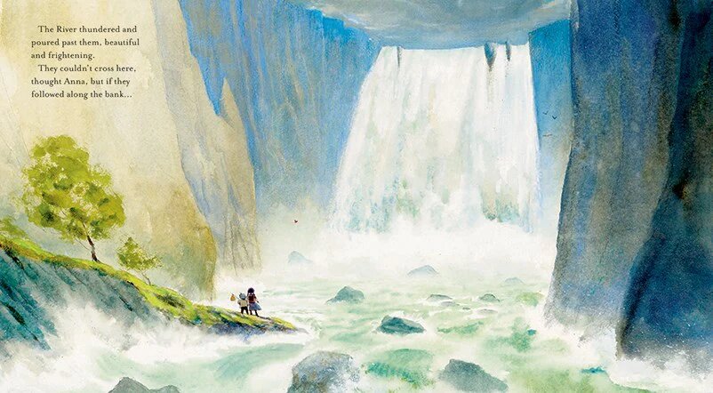 Разворот из оригинального издания книжки-картинки Дэвида Сомана (из открытых источников)