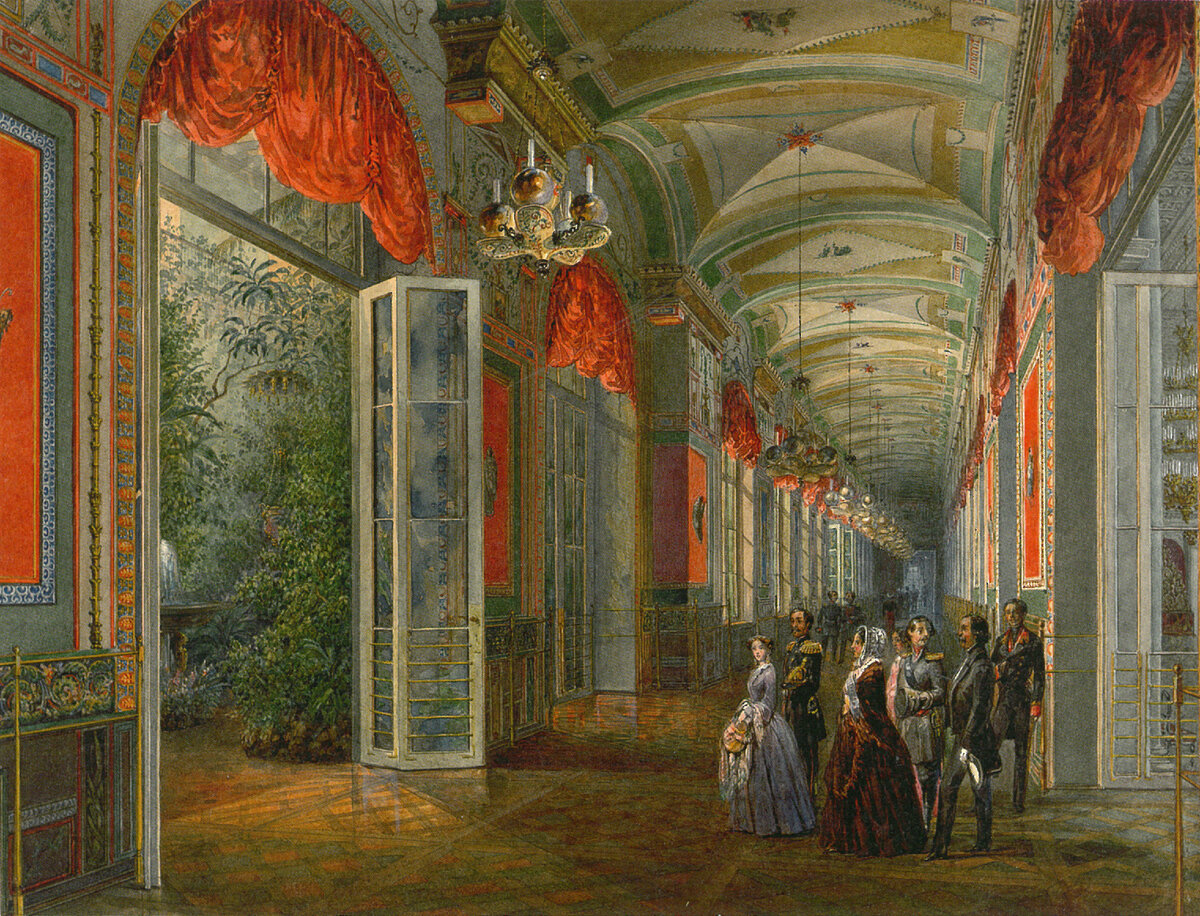 В. С. Садовников. Помпейская галерея. Середина XIX века