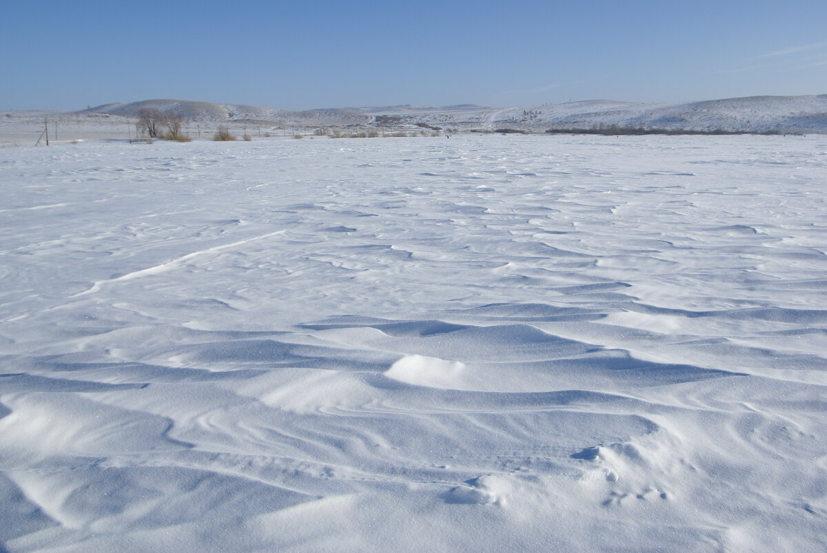 "Степь да степь кругом..." :)