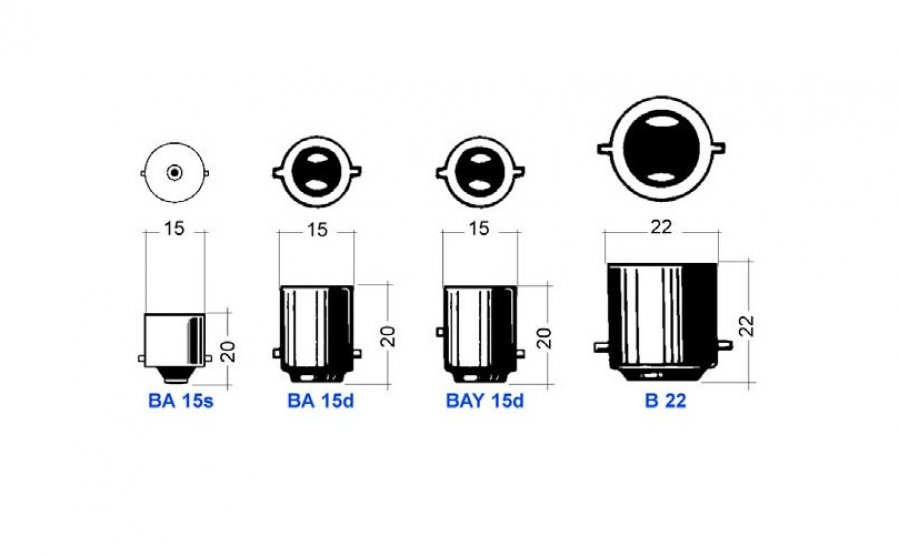 Bay 15. Лампы с цоколем ba15d. Тип цоколя bay15d. Ba15d цоколь Размеры. Цоколь 15 Bay 15d.