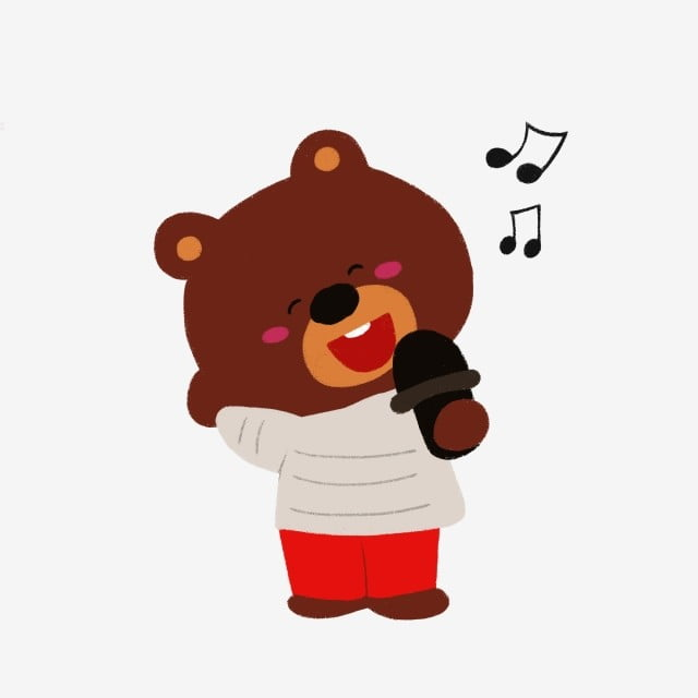 Я пою медведь. Медведь поет. Мишка поет. Медвежонок поет. Медведь поет в микрофон.