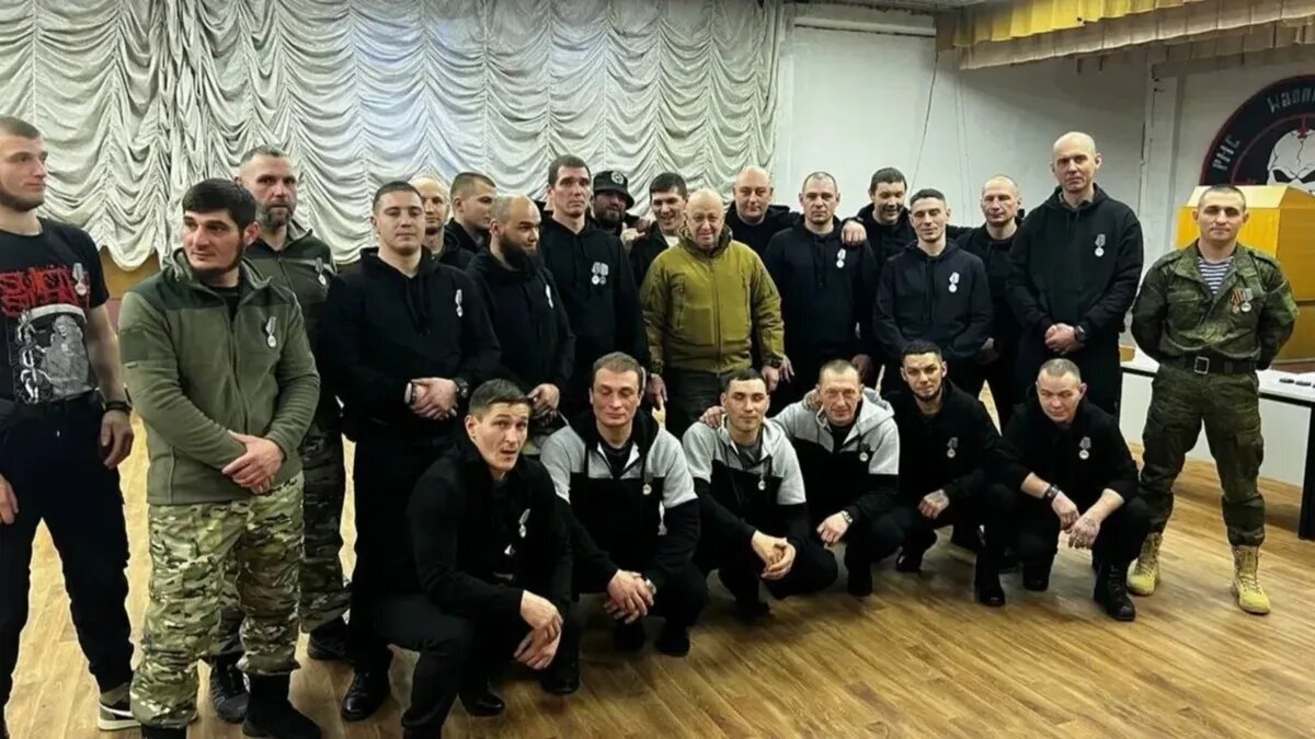 Евгений Пригожин с «вагнеровцами». Фото: Пресс-служба Пригожина | Telegram