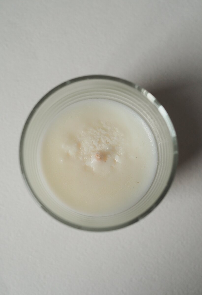 Пример кристаллизации соевой свечи