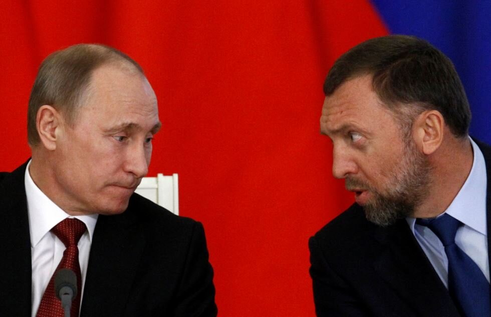 Владимир Путин и Олег Дерипаска (иллюстрация из открытых источников)