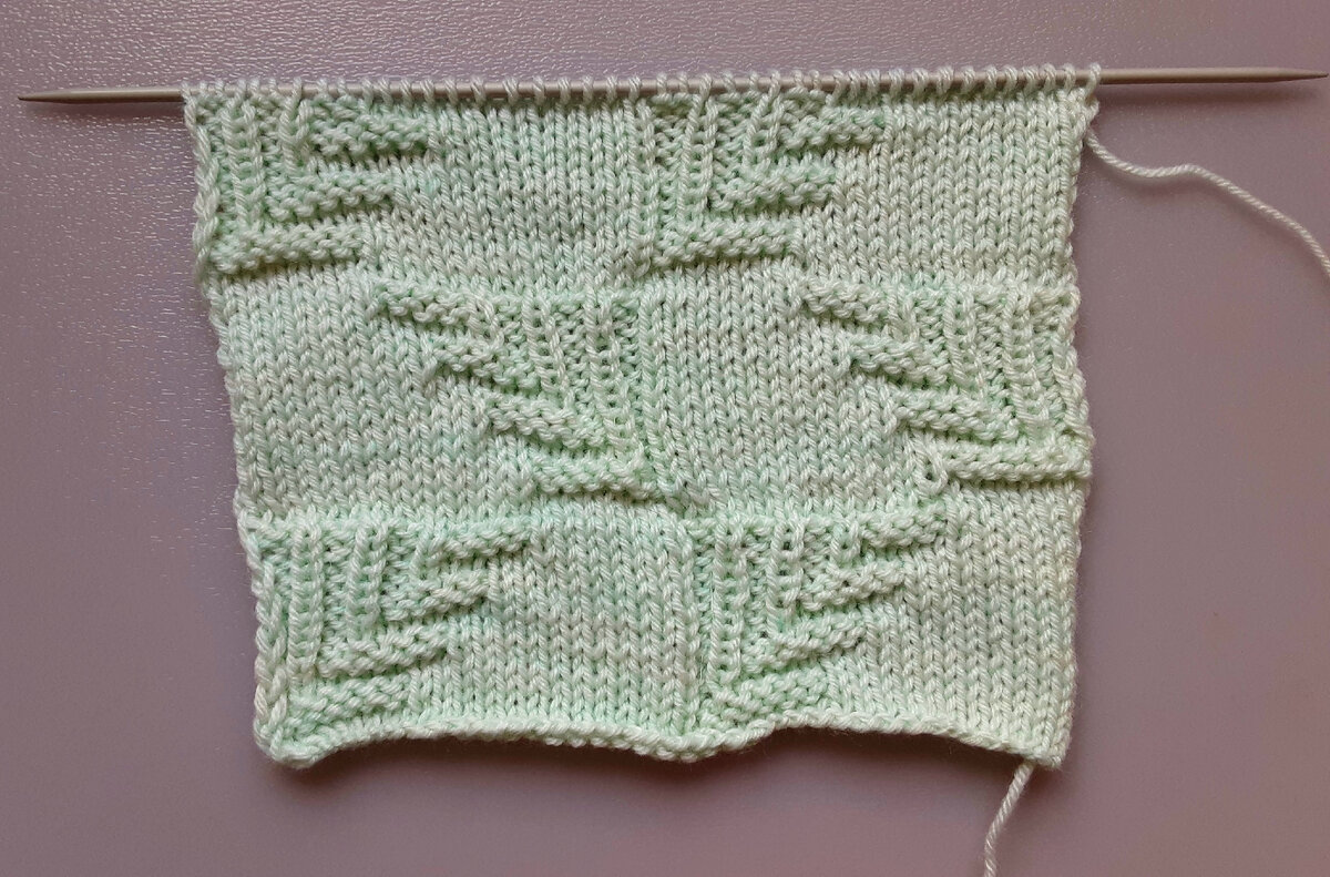 Лицевая сторона узора.