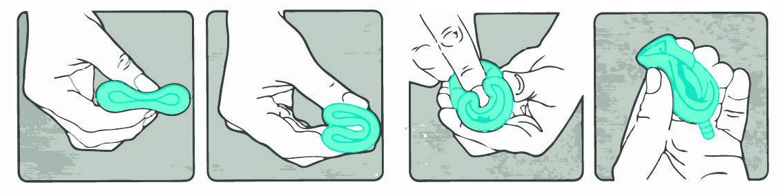 Два самых популярных варианты установки чащи во влагалище.