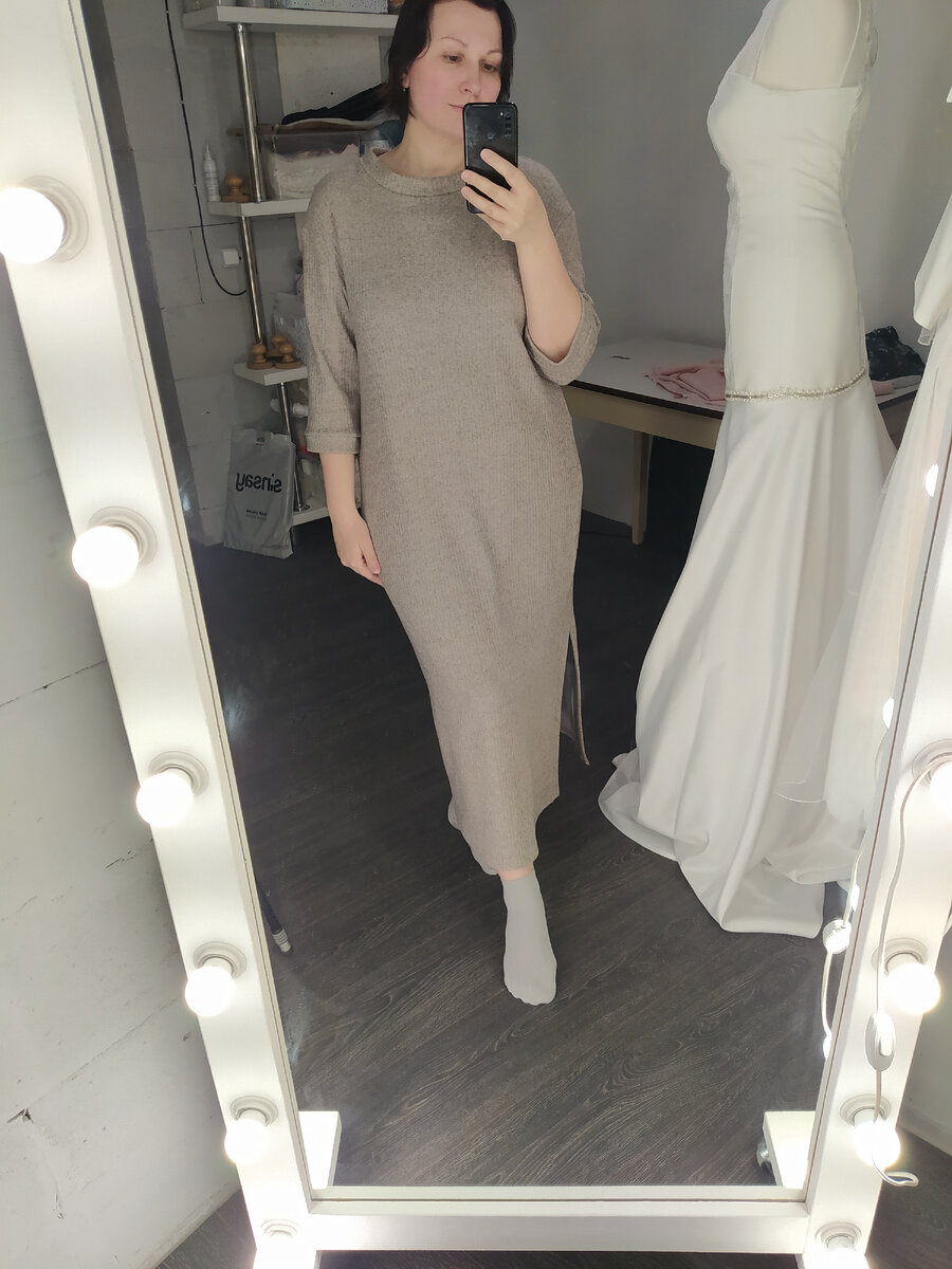 Платье из трикотажа-лапши из проекта "Умный гардероб"