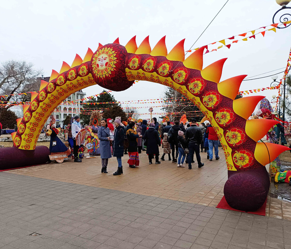 Вход на празднование Масленицы