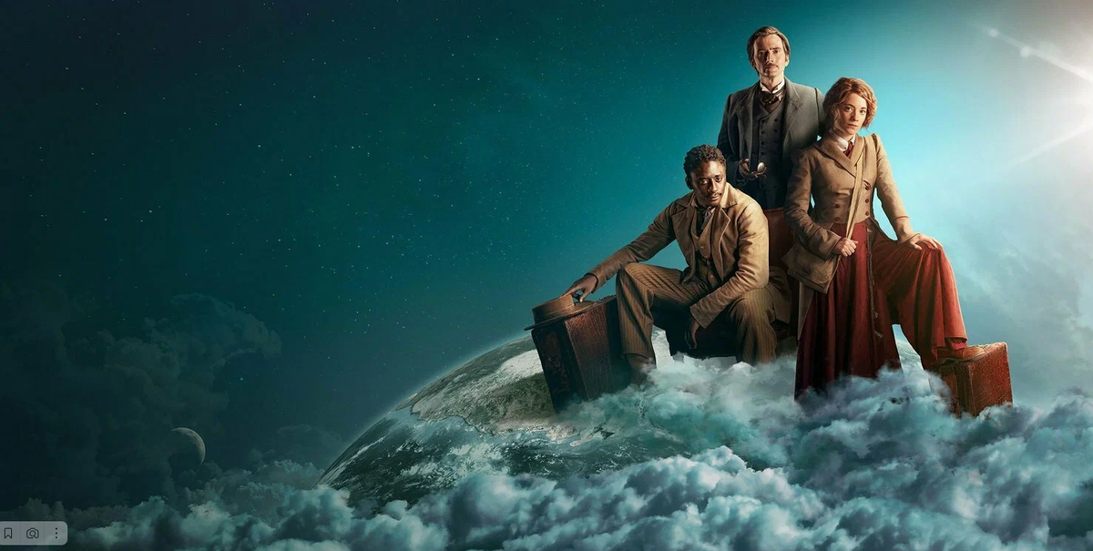 Постер сериала "Вокруг света за 80 дней"; реж. Стив Бэррон, Брайан Келли, Чарльз Бисон
