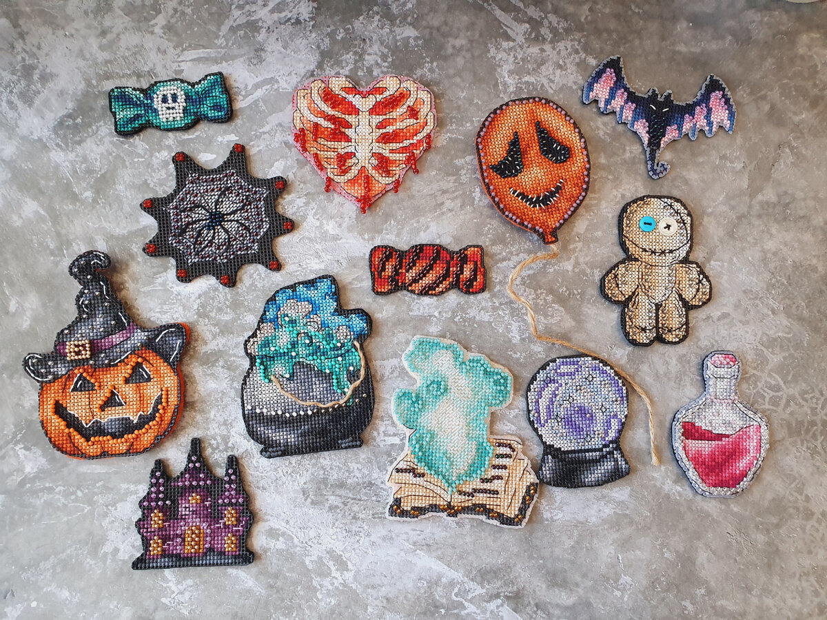 Все мои миниатюрки, вышитые в рамках Жуткого СП