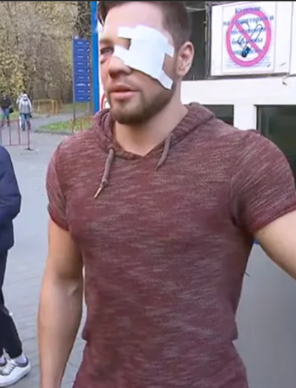 Роман Ковалев вскоре после проишествия.