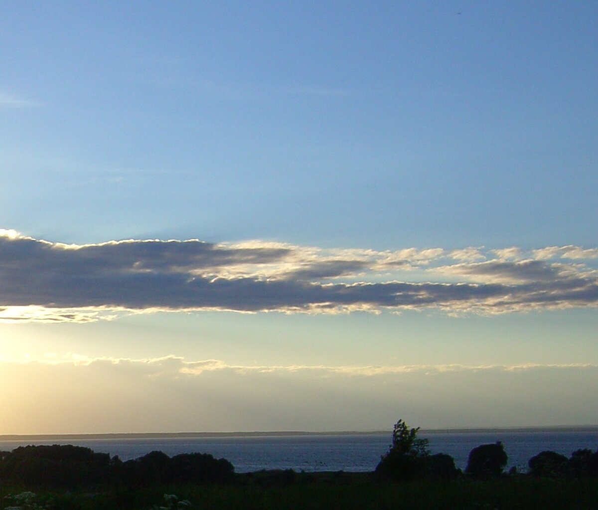 Закат на озере Плещеево