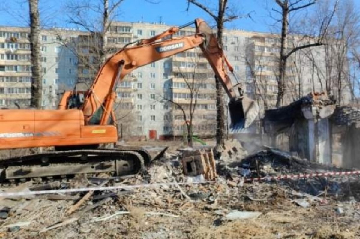    Очередной барак снесли в Хабаровске