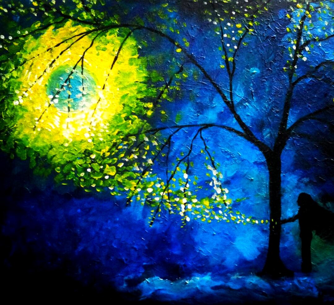 Картина "В голубой дымке" автор Kate VL